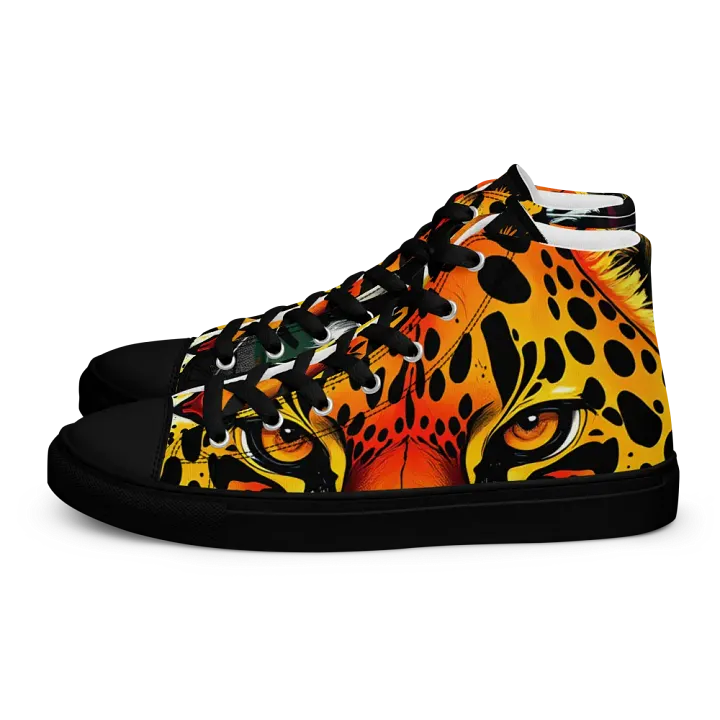 men's retro Leopard canvas High Tops product image (1)