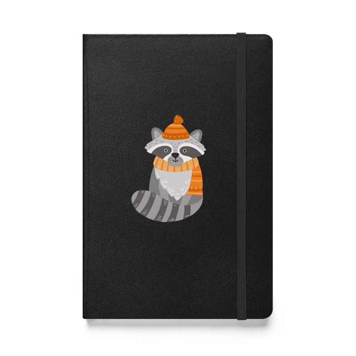Whimsical Raccoon Hardcover Notebook product image (1)