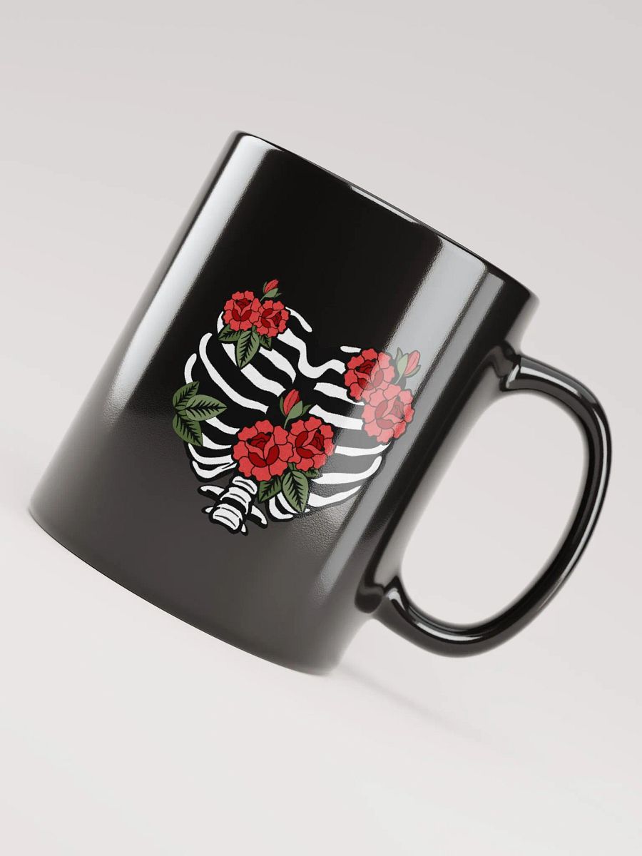 One with the Earth Black Glossy Mug product image (5)
