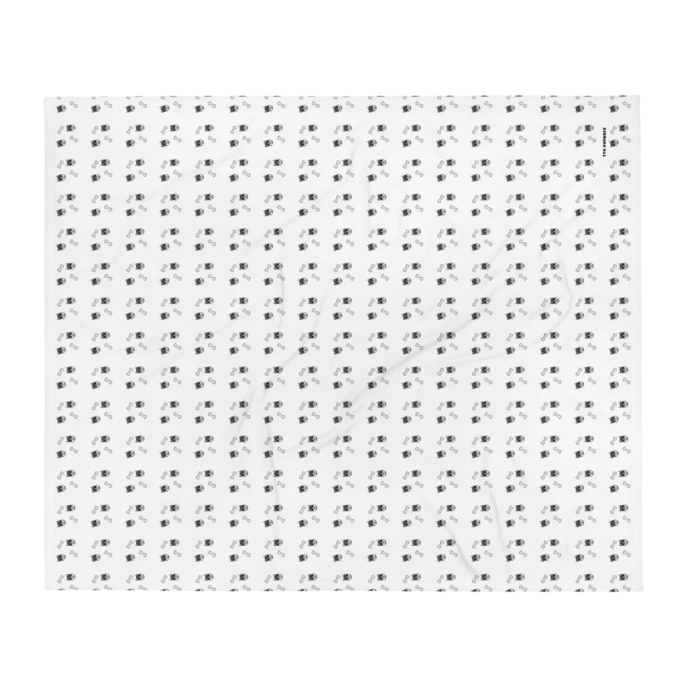 Rubberhose Pup & Bone - Throw Blanket product image (3)