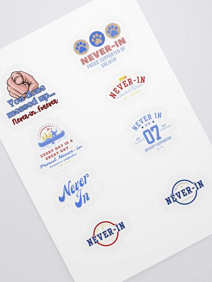 SP TV, Never-in stickers product image (1)