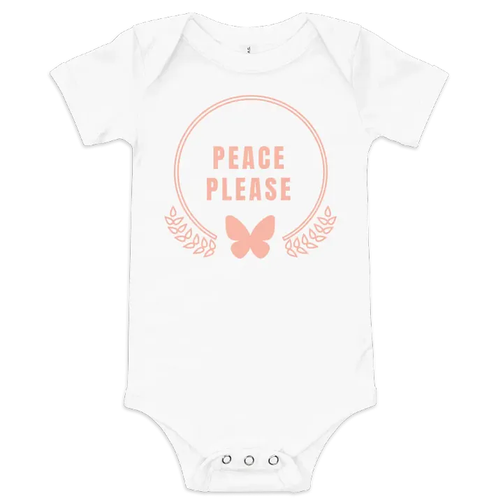 Peace Please Baby Onesie product image (1)