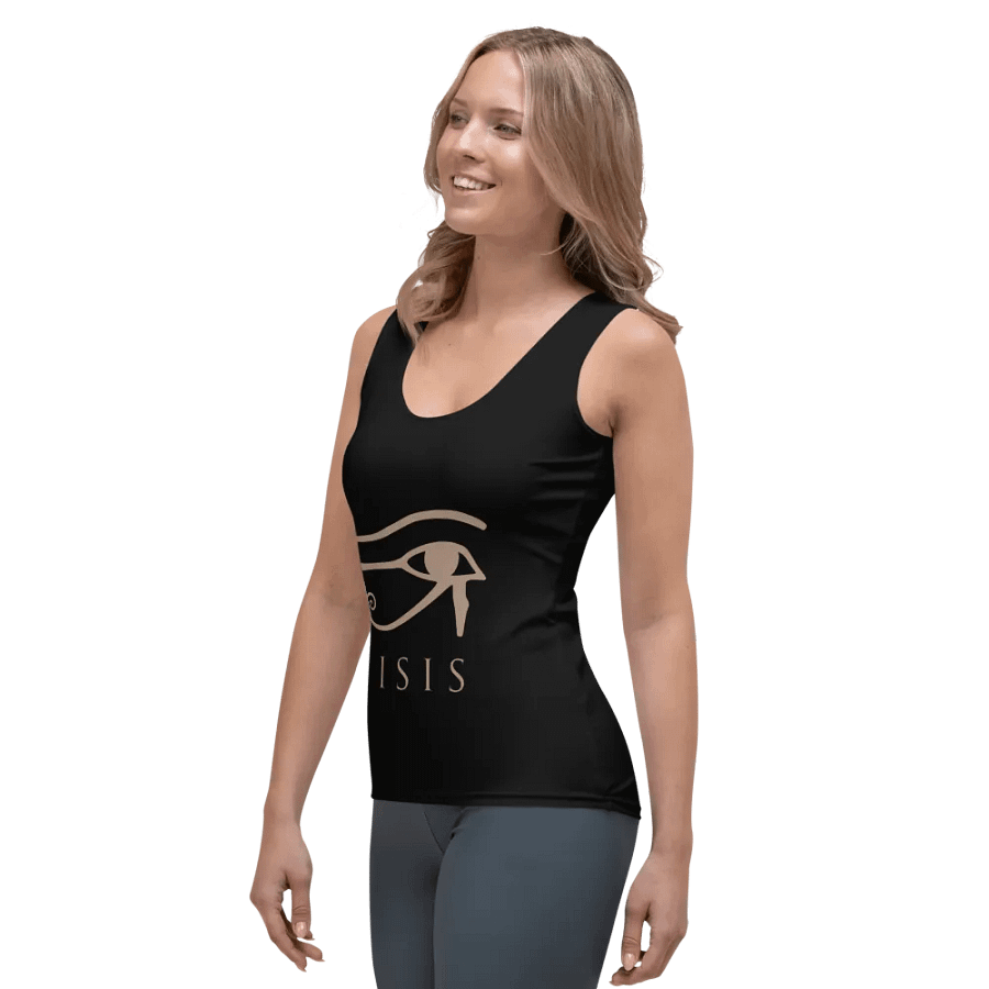 Isis Black All-Over Print Tank Top product image (3)