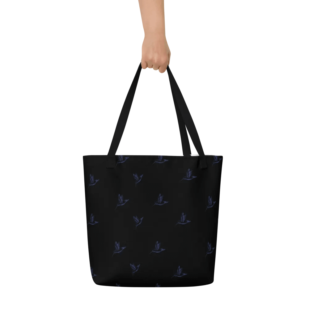 Big printed tote bag with humming bird designs product image (5)