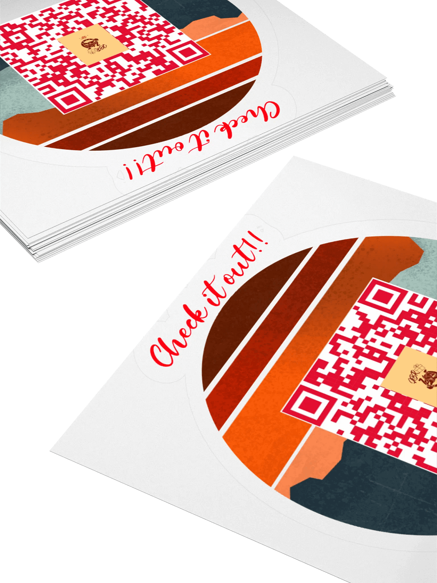 Sunset QR Code Sticker product image (12)