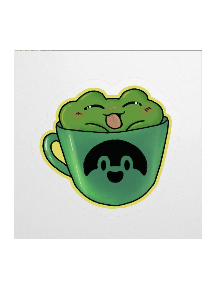 Froggycino Vinyl Sticker product image (1)