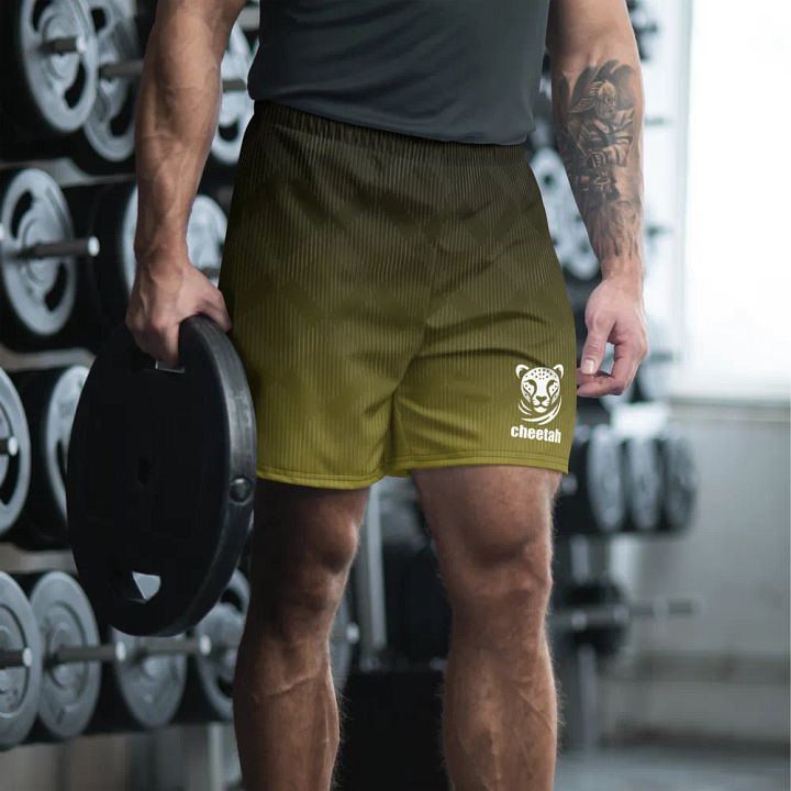 yellow wave athletics shorts product image (2)