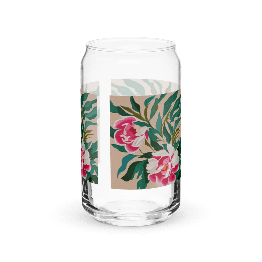 Peonies Can-Shaped Glass product image (9)