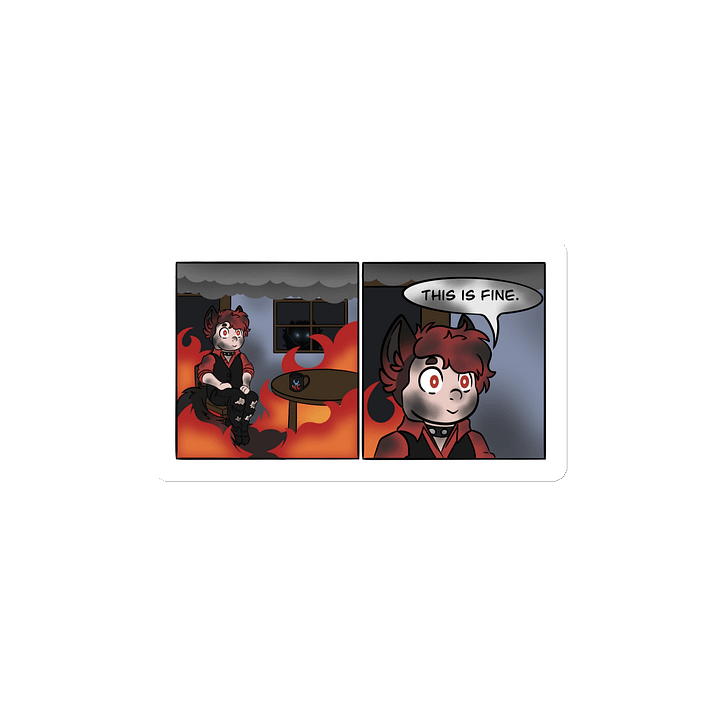 Die-Cut Magnets - This Is Fine Meme product image (2)