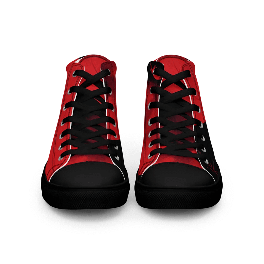 Crimson Gaze Men's canvas High Top Shoes product image (3)