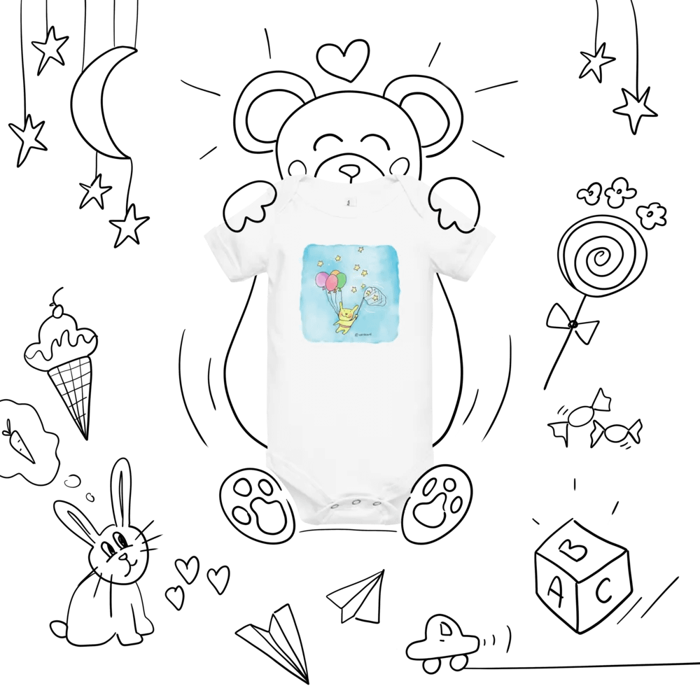 Starry Bunny Baby Onesie product image (7)