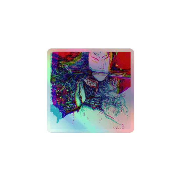 "THE GHOST" Holographic sticker sheet product image (1)
