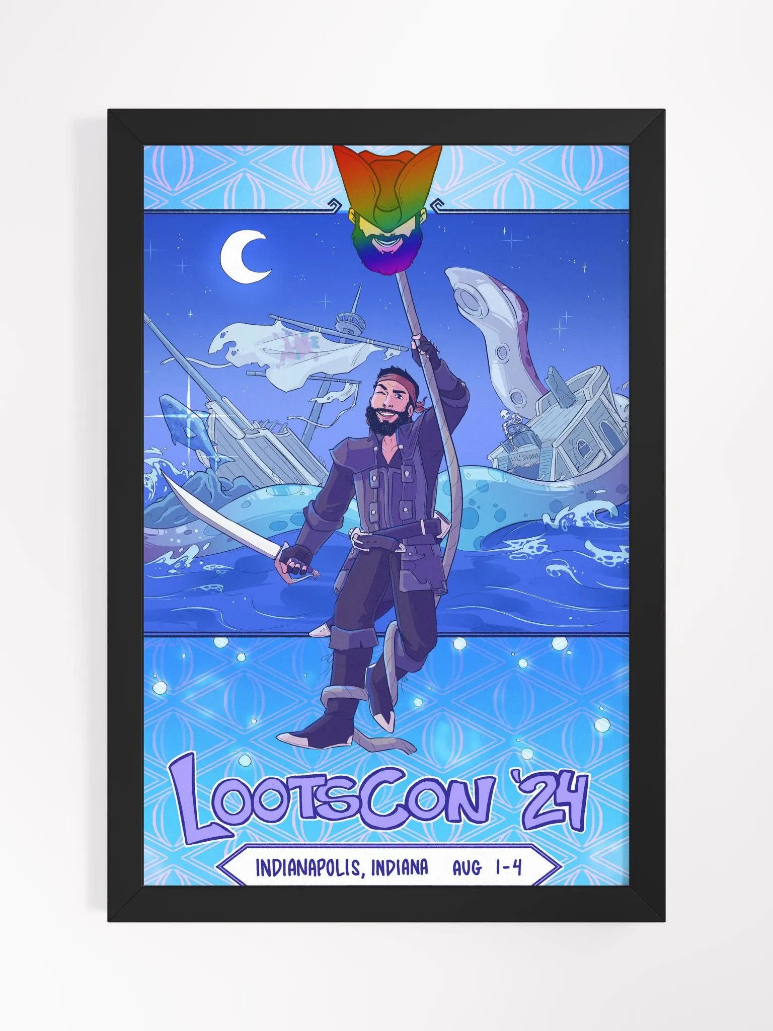 Framed LootsCon 2024 Art Print product image (1)