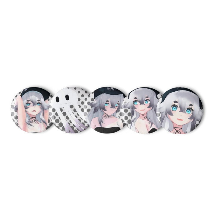 Halftone 3D Style Pin Button Set product image (3)