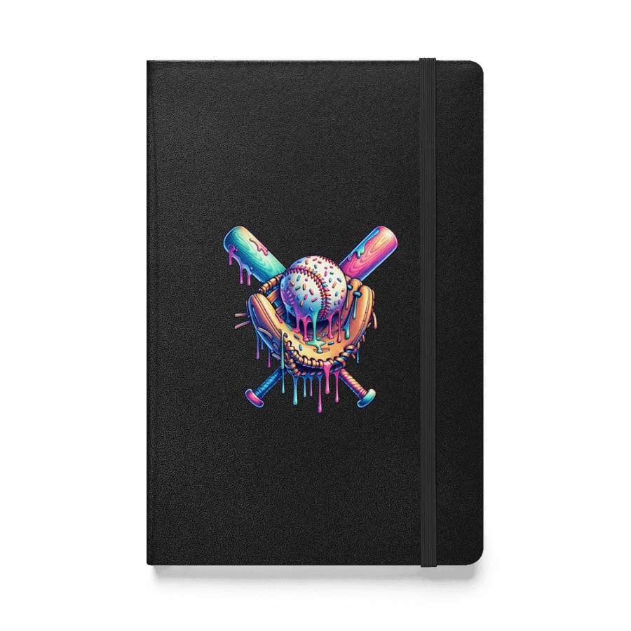Ice Cream Sprinkles Baseball Melting Dreams Hardcover Journal product image (1)