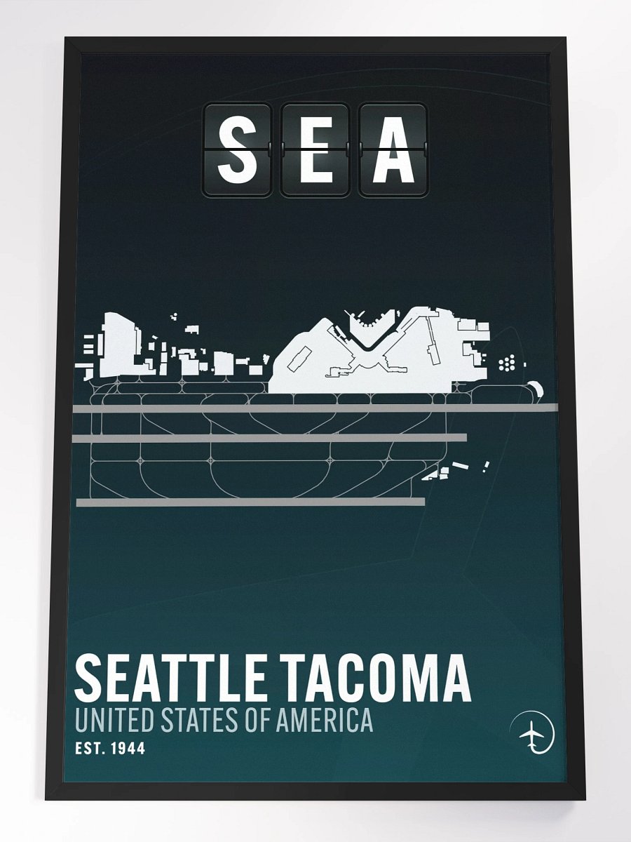Seattle SEA Poster (Framed) product image (1)