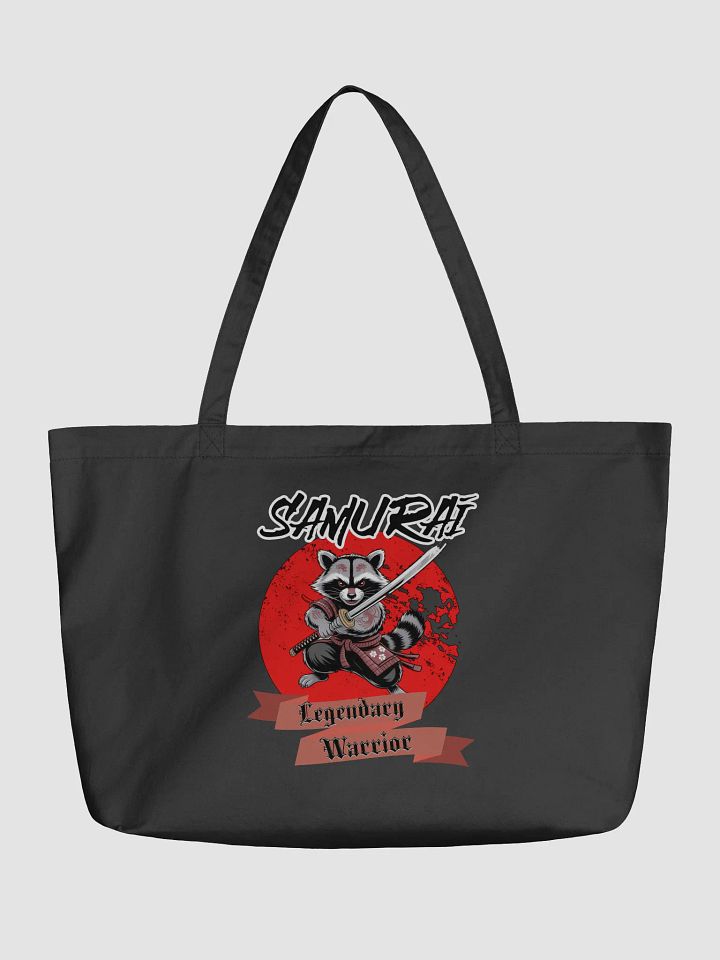 Samurai Legendary Warrior Raccoon Eco Tote Bag product image (2)