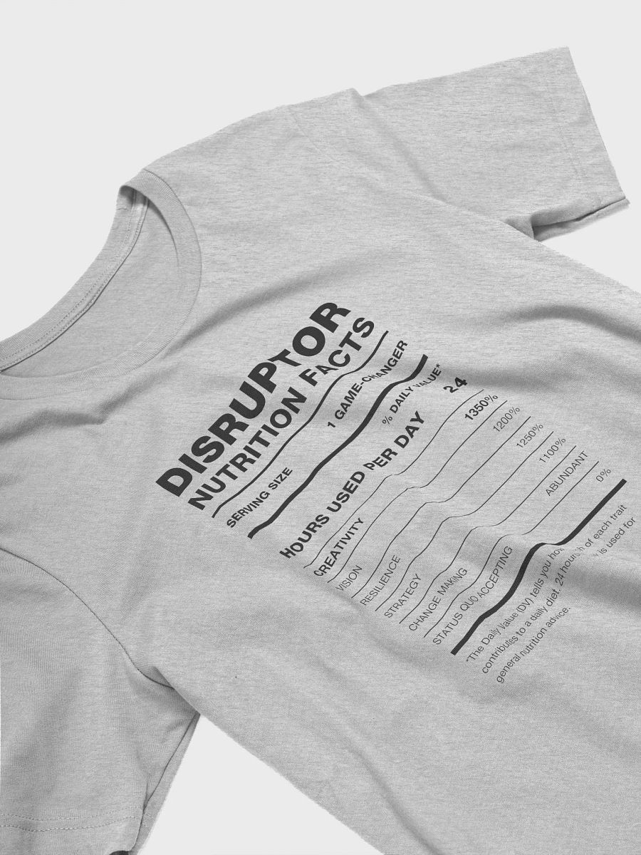 DISRUPTOR Nutrition Facts Supersoft Tee product image (9)