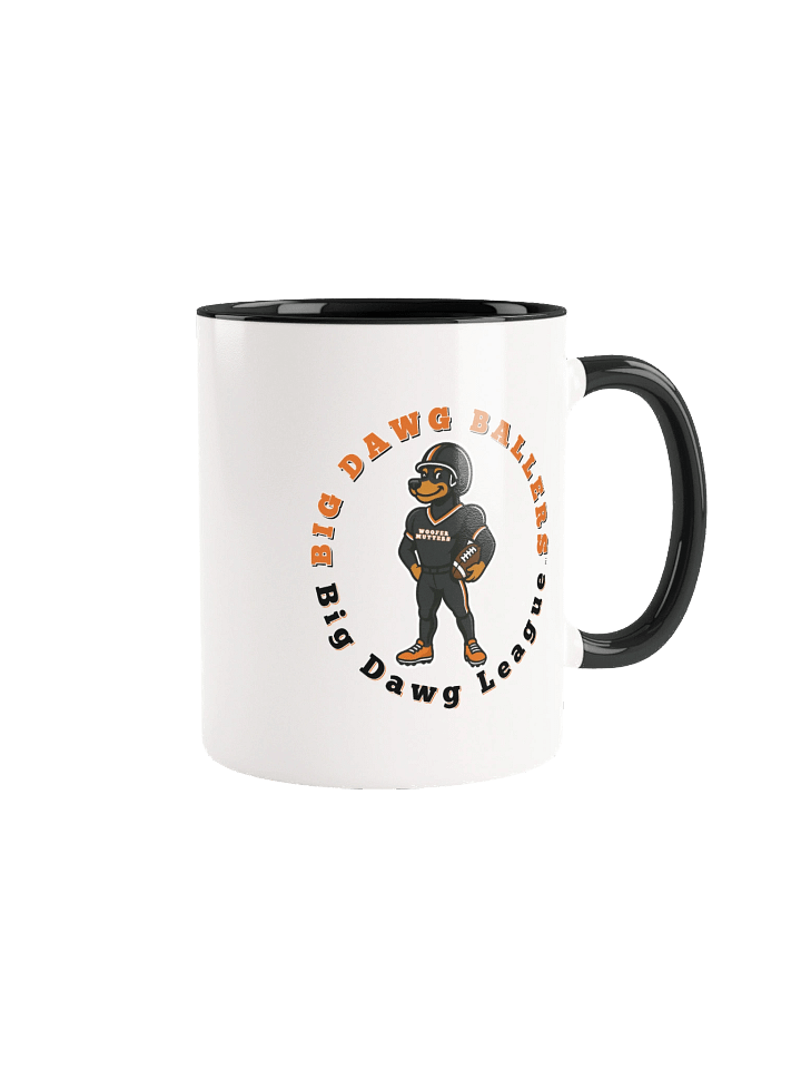 WooferMutter™ Ballers Be Ballin Football Mug - Doberman product image (1)