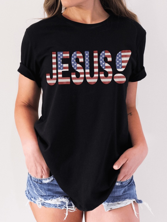 Jesus! 4TH Of July Patriotic T-Shirt product image (1)