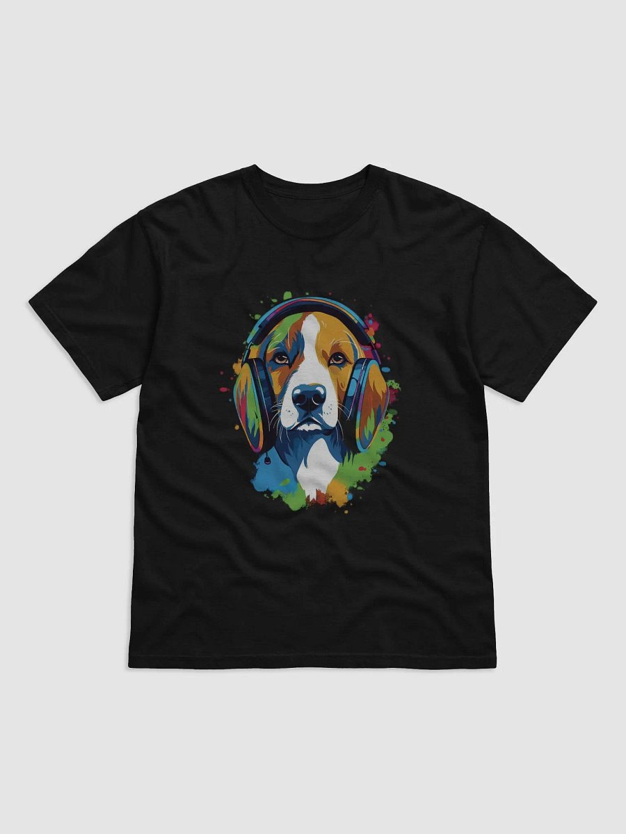 Beagle wearing headphones T-Shirt product image (1)