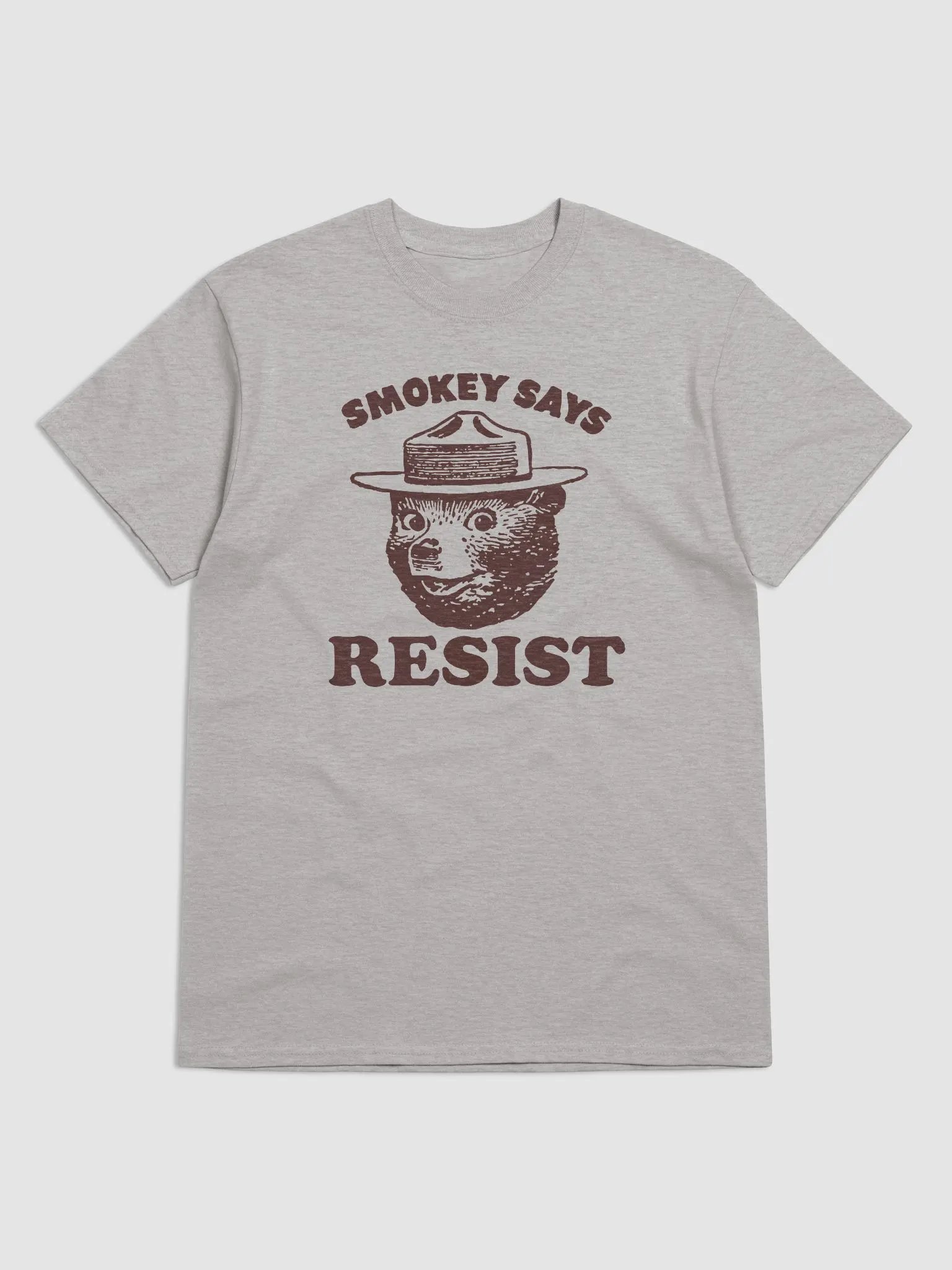 Smokey Says RESIST! Heavyweight Alt National Parks Bear T-Shirt product image (1)