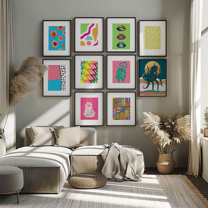 Eclectic Pop Art Gallery Wall Set of 10 DIGITAL Prints product image (2)