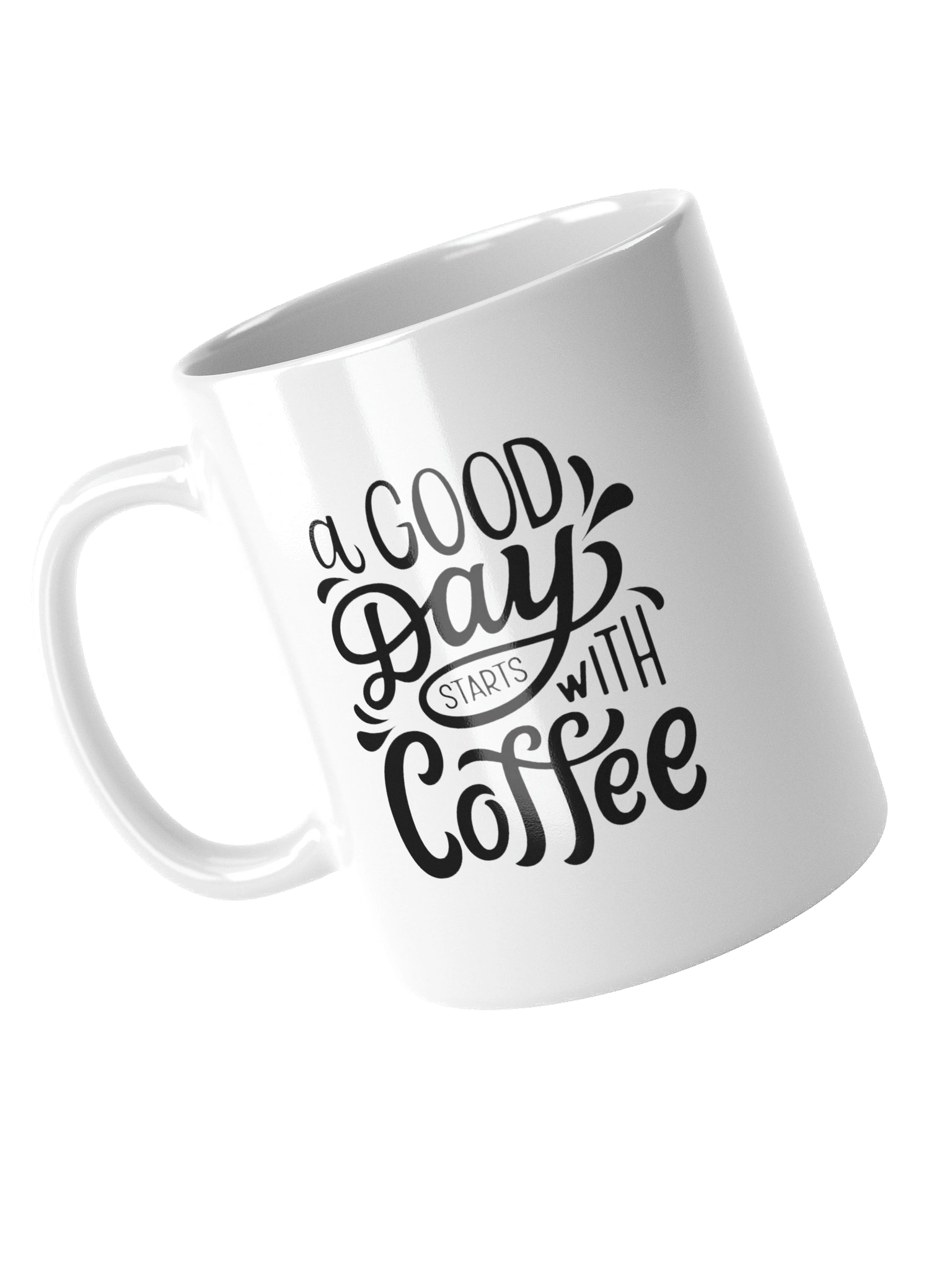 Ornate Morning Brew White Glossy Mug product image (4)