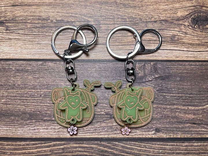 TOTK Inspired Korok Backpack Keychain product image (1)