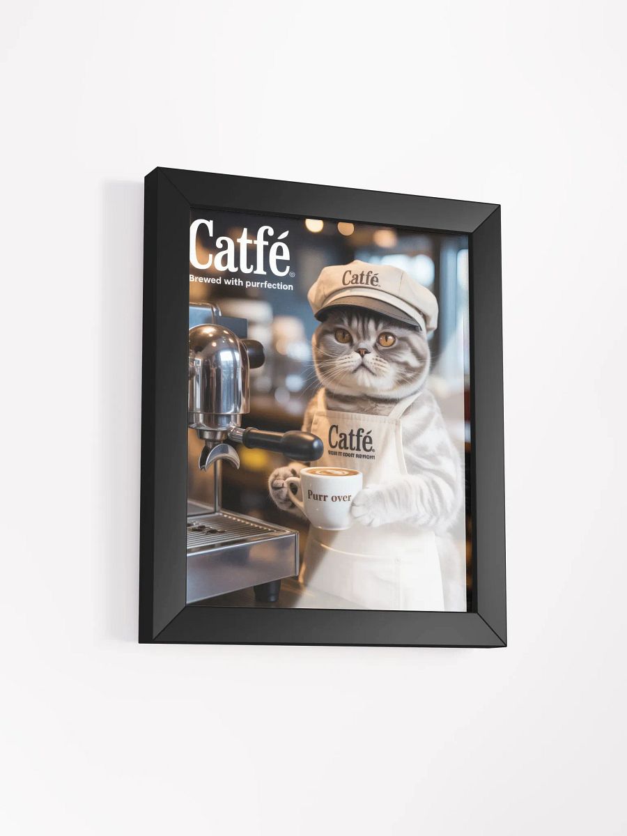 Grumpy Cat Barista Framed Poster product image (3)