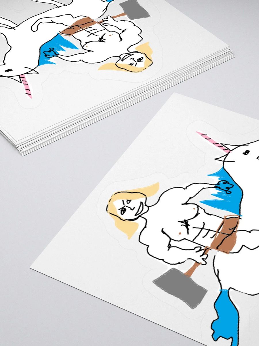 Thor Riding Unicorn Sticker product image (8)