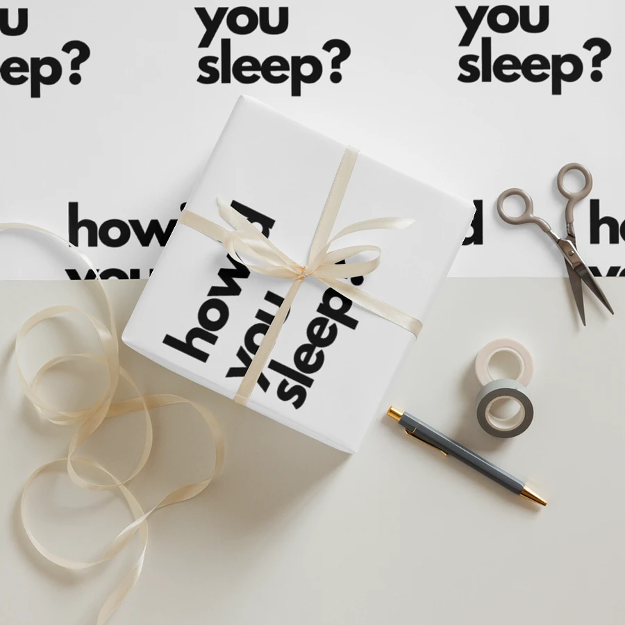 How'd You Sleep Wrapping Paper product image (28)