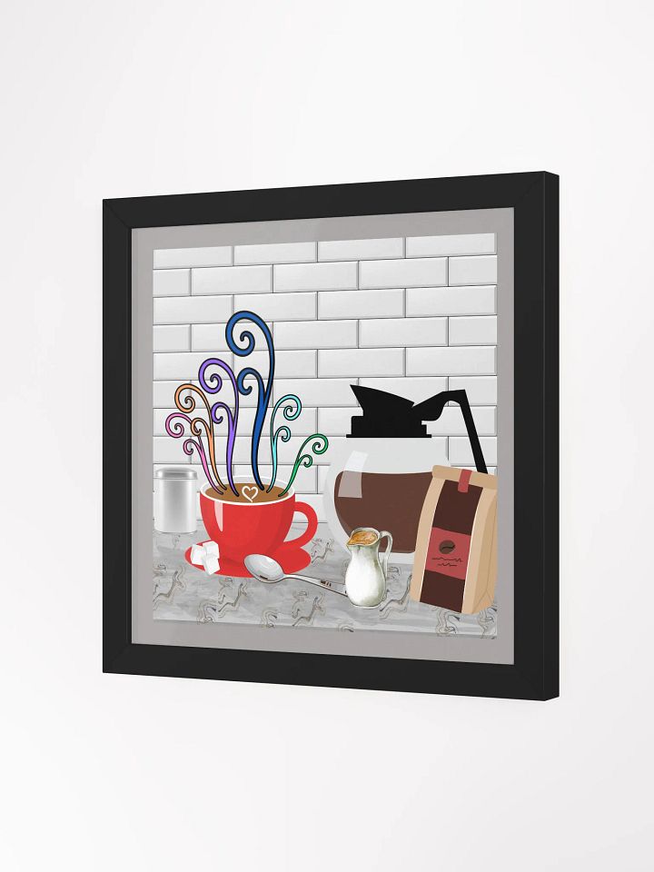 Swirling Coffee Delight Framed Poster product image (3)