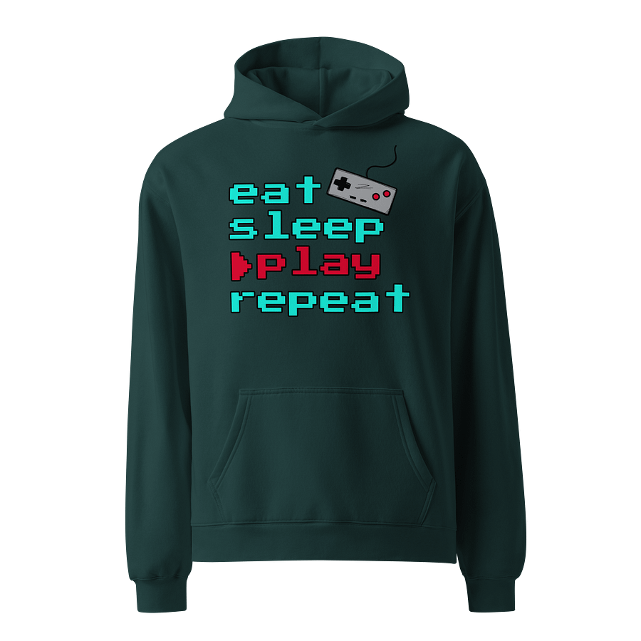 Unisex Premium Oversized Hoodie | "eat sleep play repeat" product image (7)