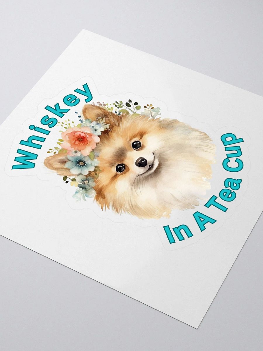 Floral Dog Kiss Cut Stickers product image (3)