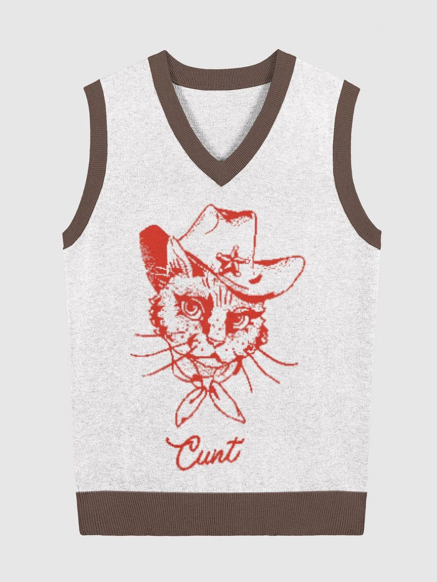 kitty cunt knit vest product image (4)