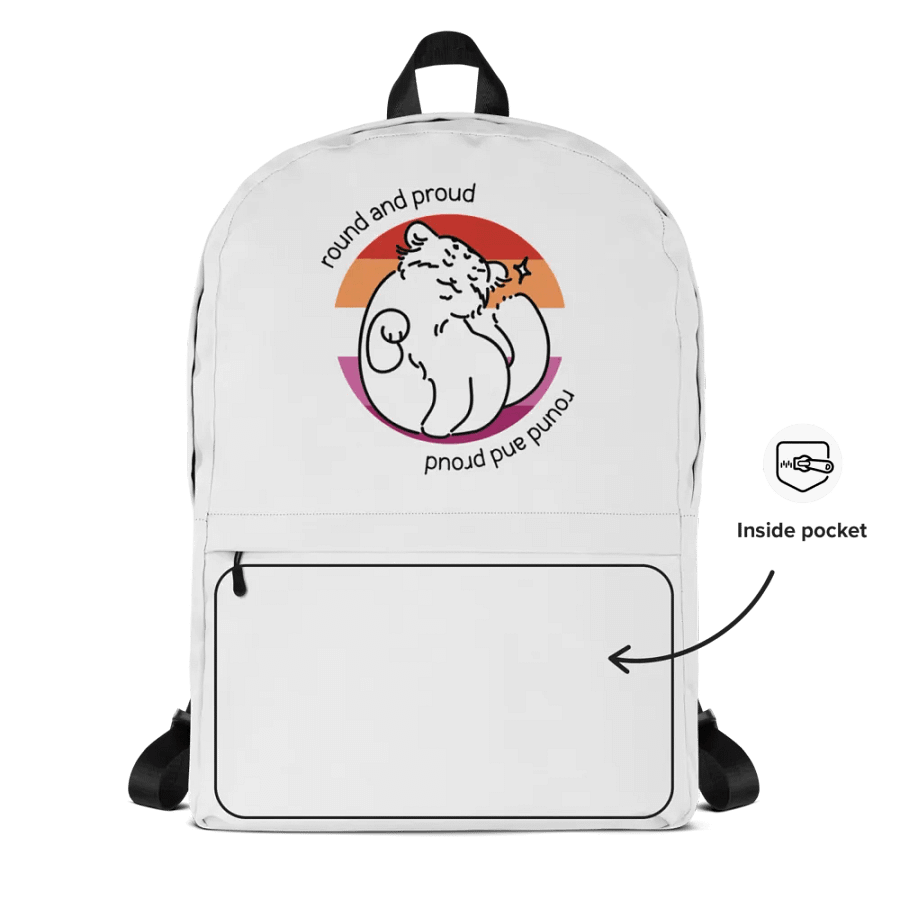 Round and Proud Manul Lesbian Version - Backpack product image (2)
