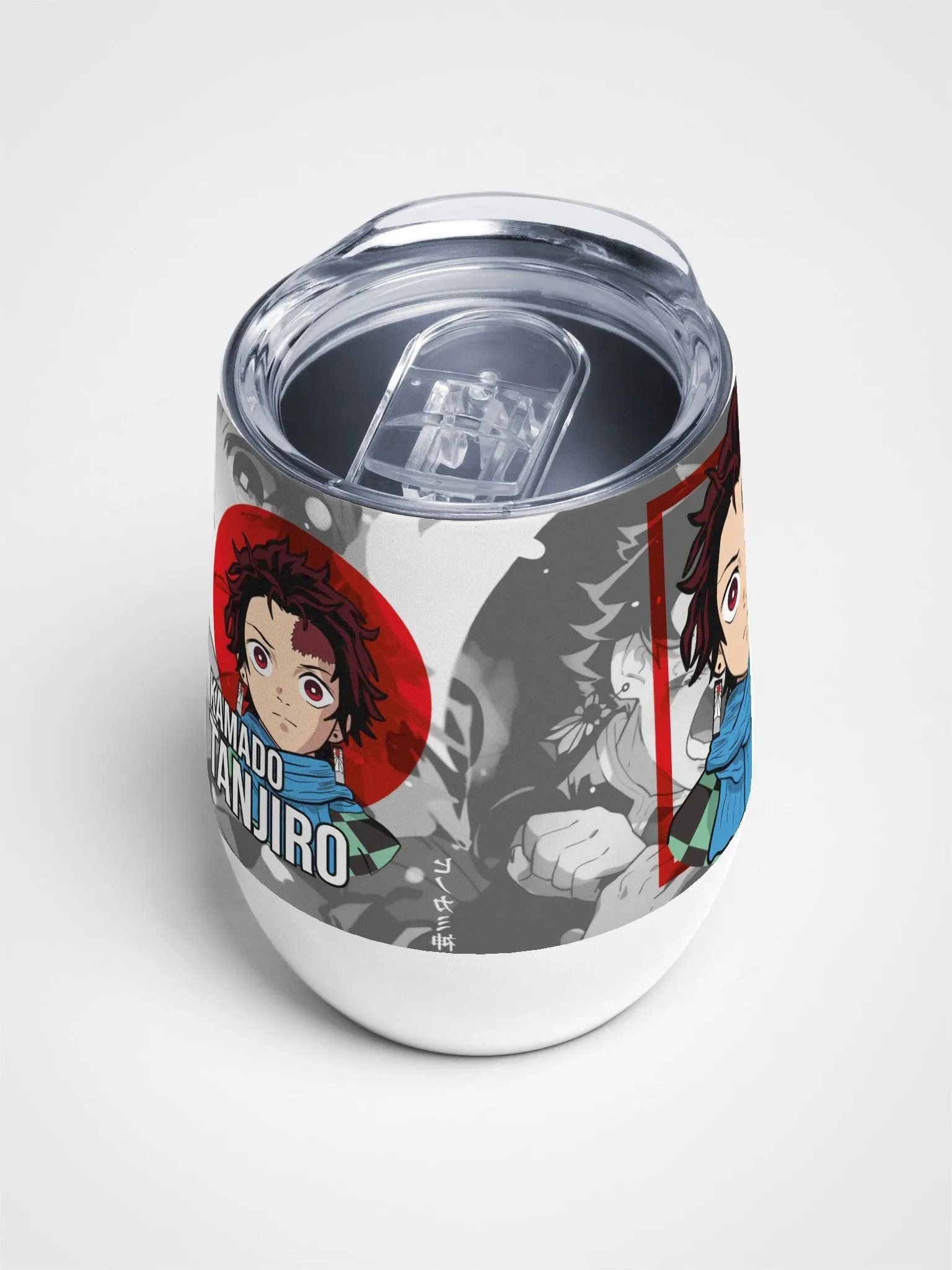 Demon Slayer Wine Tumbler – Kamado Tanjiro Edition | Stylish & Durable Drinkware 🍷⚔️ product image (4)