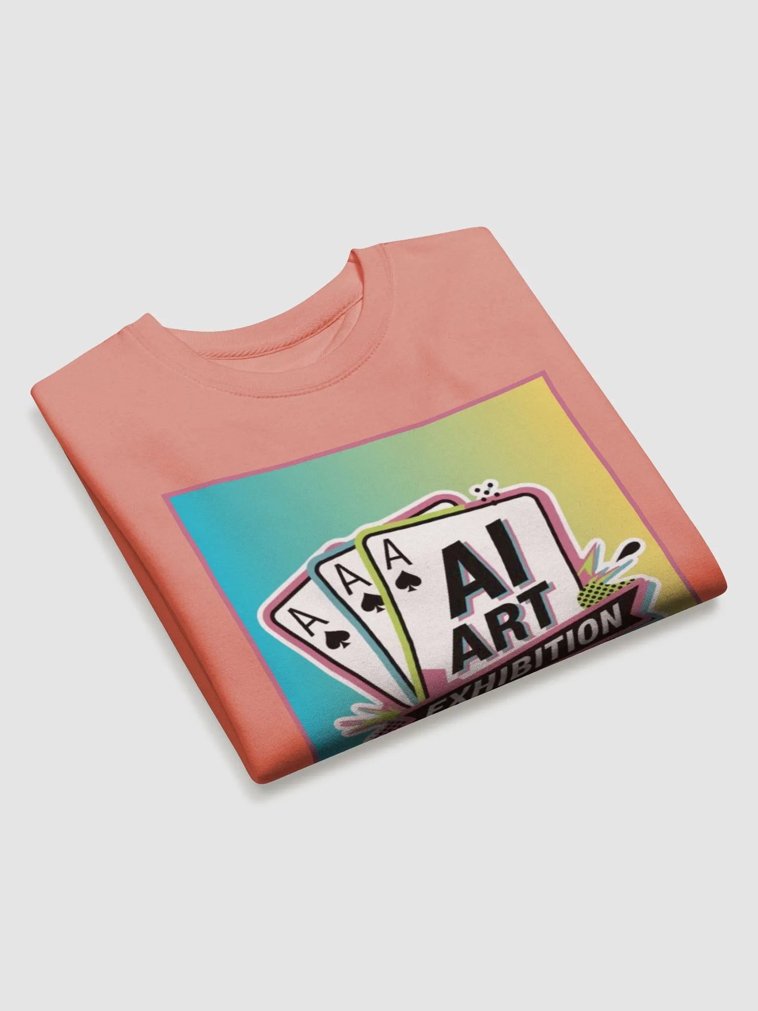 "AI ART EXHIBITION" premium cotton sweatshirt product image (3)