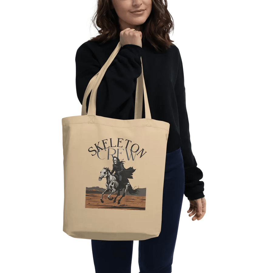 Skeleton Crew Retro Ghost Rider Canvas Cotton Bag product image (3)