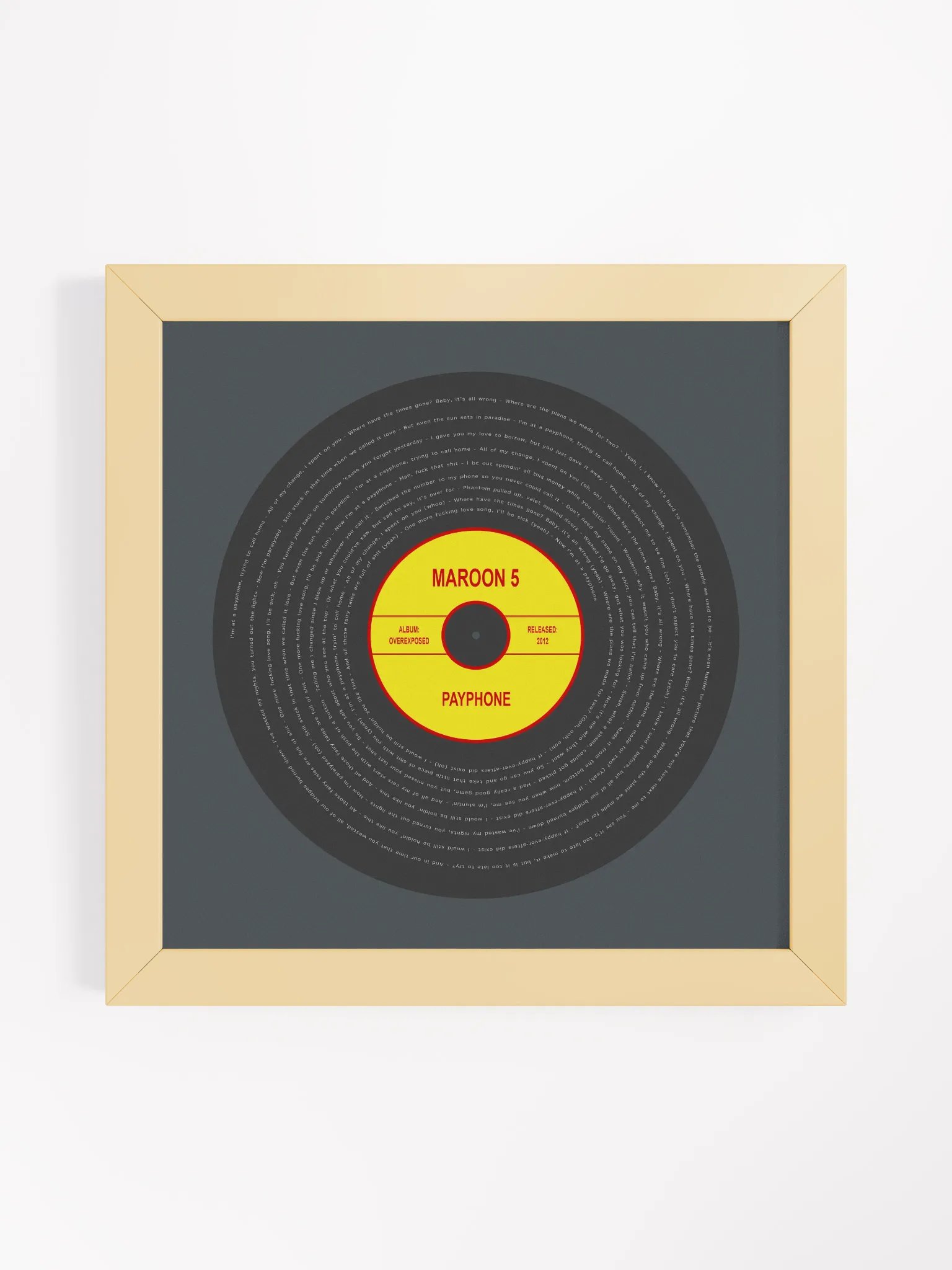 Maroon 5 - Payphone Vinyl Poster product image (10)