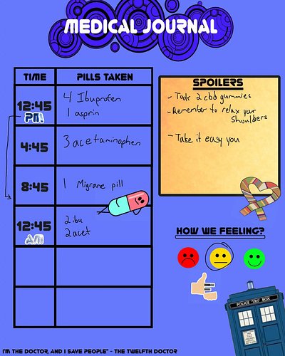 Need to write down your medical info? Lucky for you that the doctor is in! Use this doctor who inspired medical journal to do...