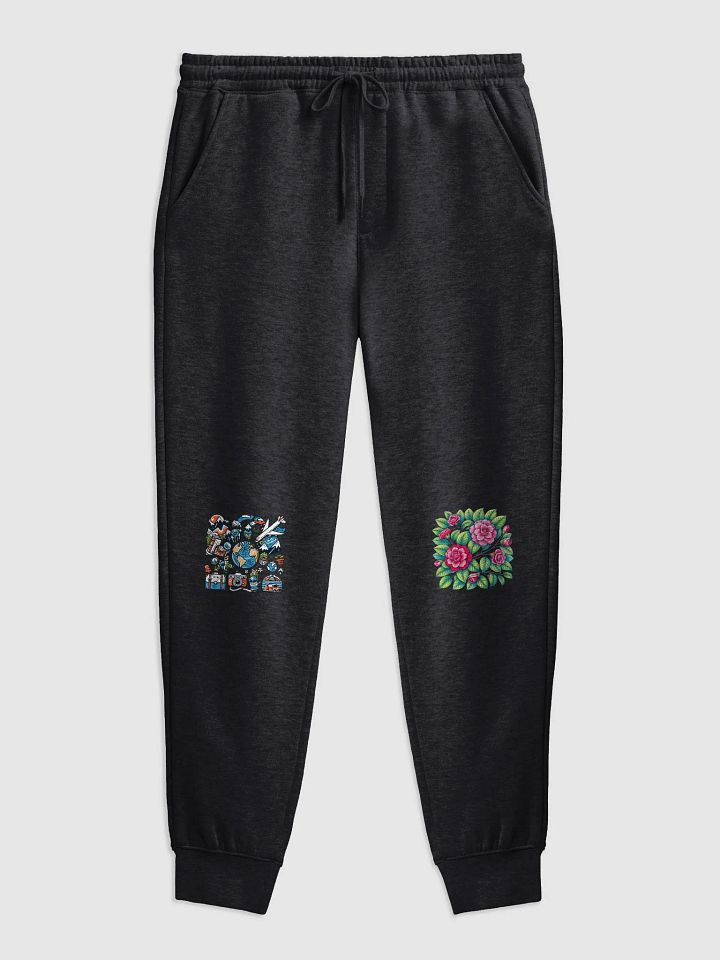 Independent Trading Co. Midweight Fleece Joggers | Ai Design flower icon product image (2)