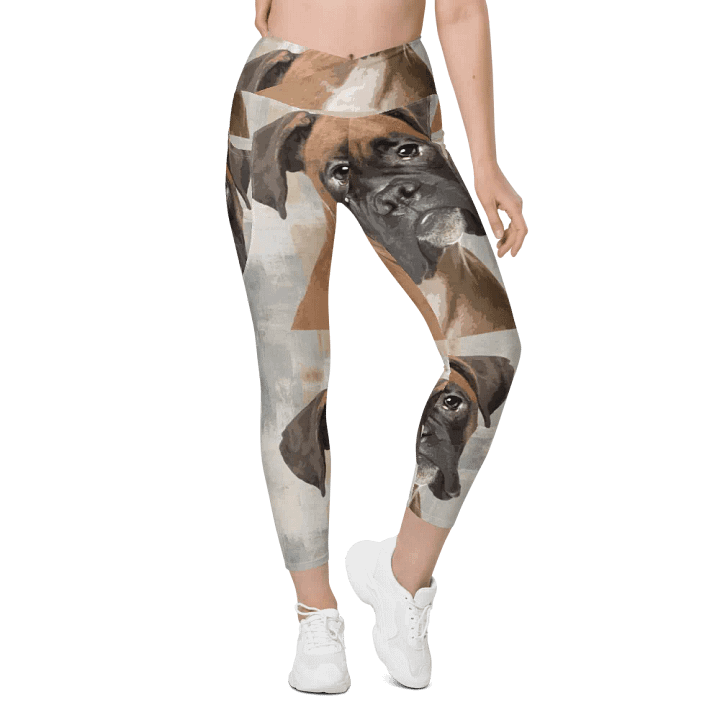 Floppy Eared Boxer All-Over Print Leggings product image (1)