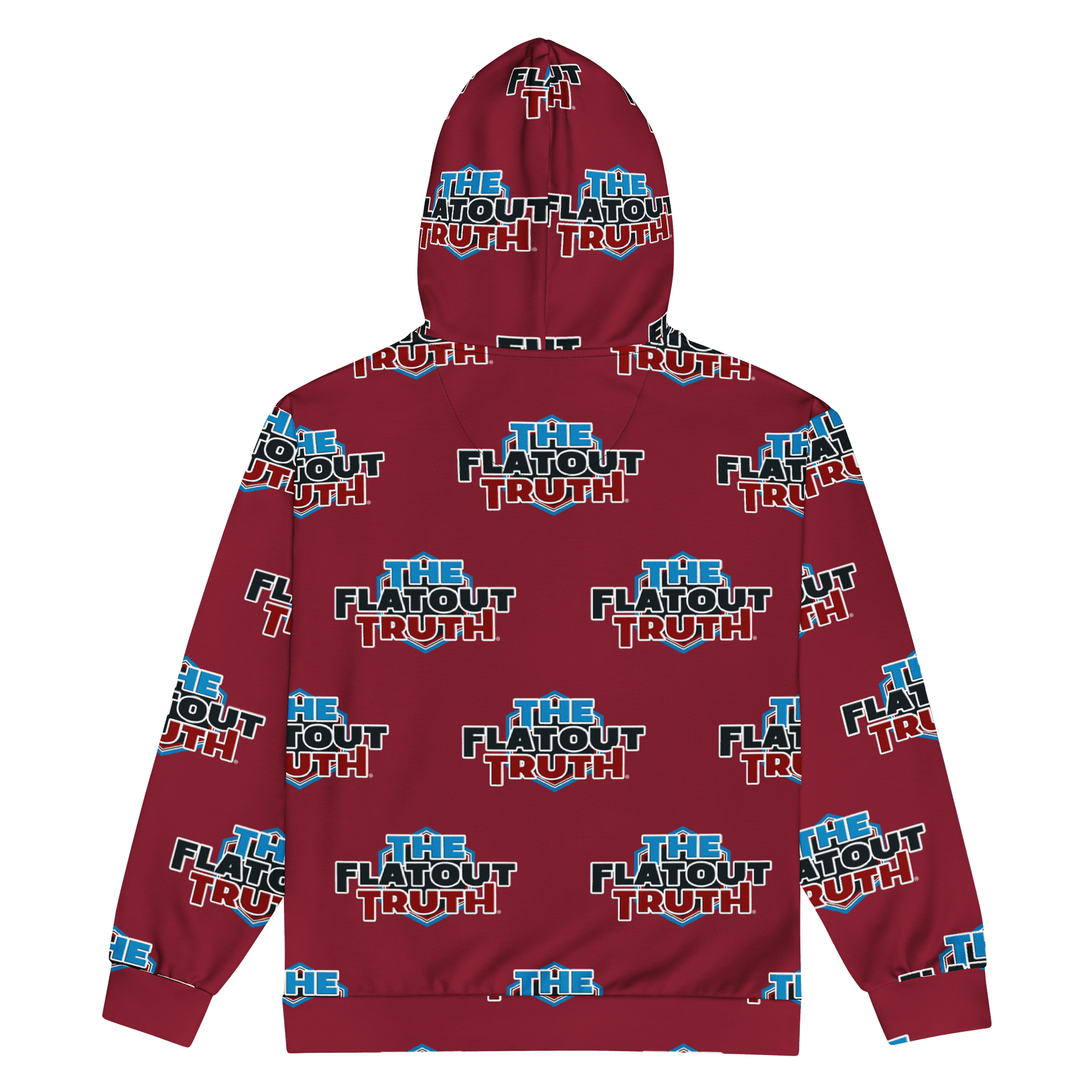 TFOT All-Over Blue Hex Maroon Zip Jacket product image (2)