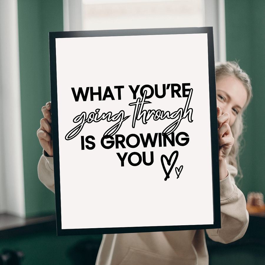 Wall Art 'What You're Going Through' Motivational Poster product image (5)