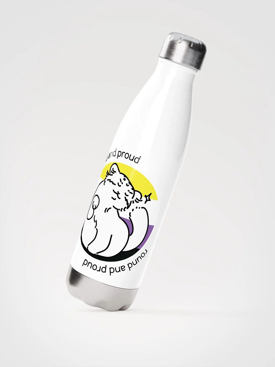 Round and Proud Manul Pride Nonbinary Version - Bottle product image (2)