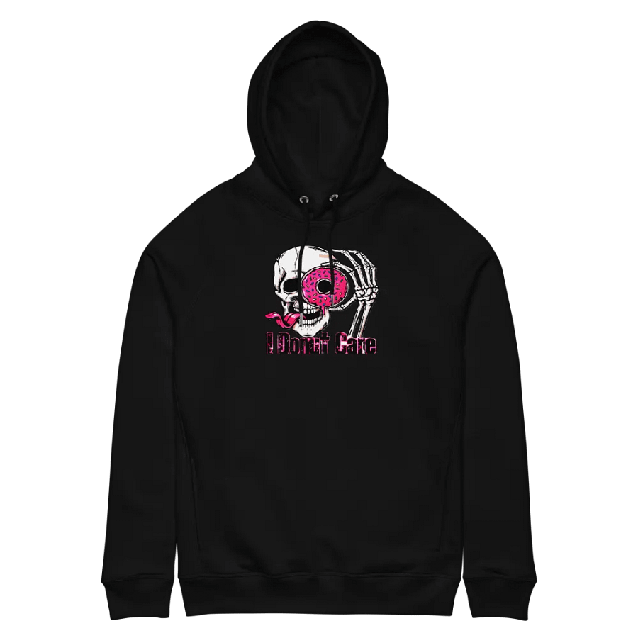 “I Donut Care” Stanley/Stella Unisex Organic Side Pocket Hoodie product image (6)