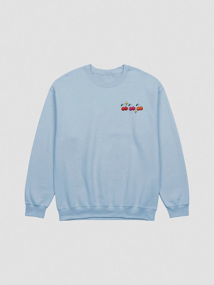 sparkle cherries embroidered crewneck product image (2)