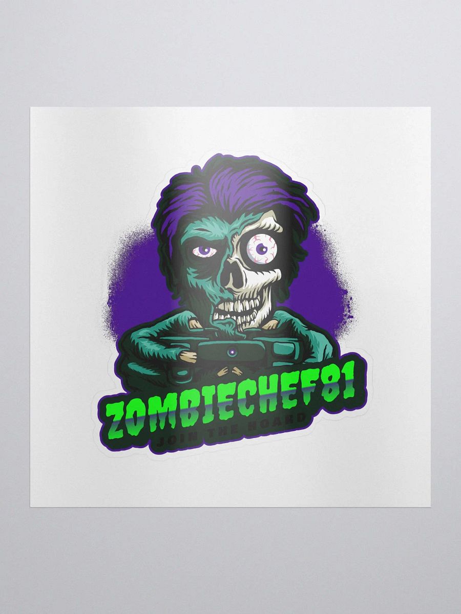 Zombiechef sticker (white) product image (1)